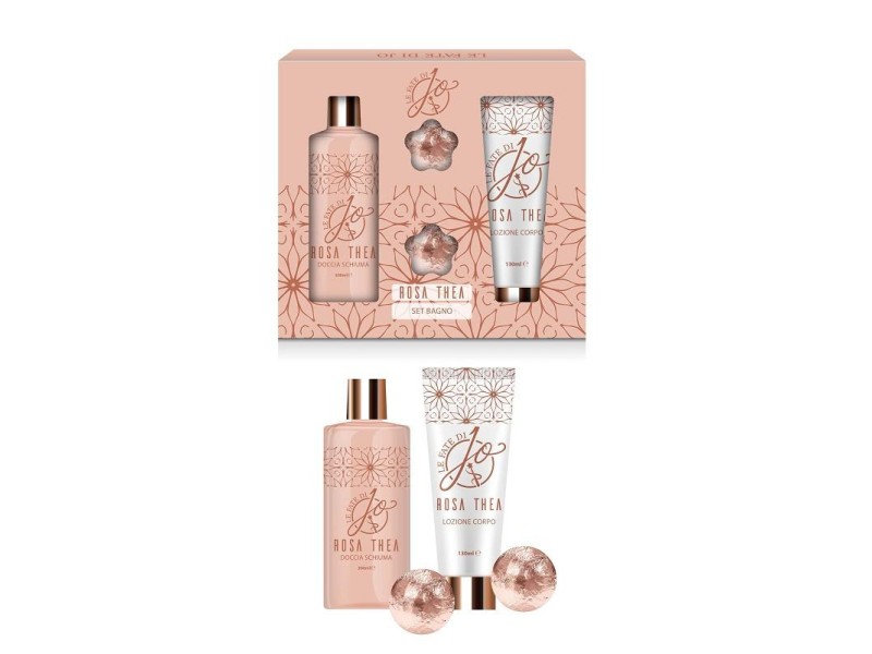 LE FATE DI JO COFFRET ROSA THEA S/G 300ML+B/L 130ML+2 BOMBE BAGNO 50GR