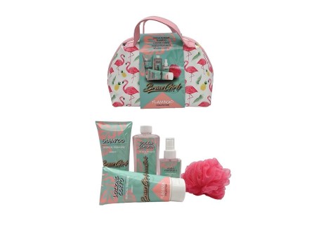 BRAVE GIRLS COFFRET BEAUTY FENICOTTERO S/G+B/L+SHAMPOO+A/P+SPUGNA