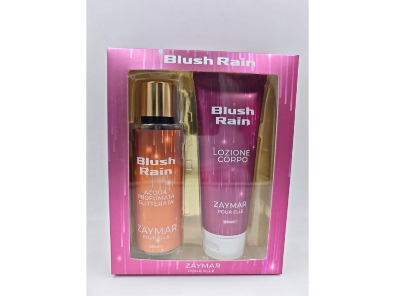 ZAYMAR COFFRET POUR FEMME BLUSH RAIN A/P 250ML + B/L 236ML GLITTERATA