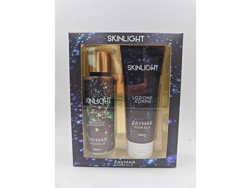 ZAYMAR COFFRET POUR FEMME SKINLIGHT A/P 250 ML + B/L 236 ML GLITTERATA