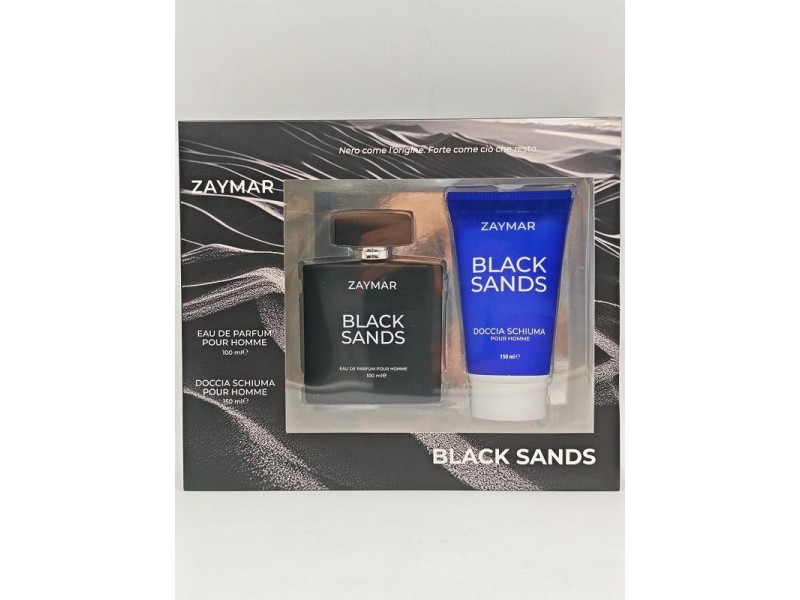 ZAYMAR COFFRET POUR HOMME BLACK SANDS EDP 100 ML + S/G 150 ML