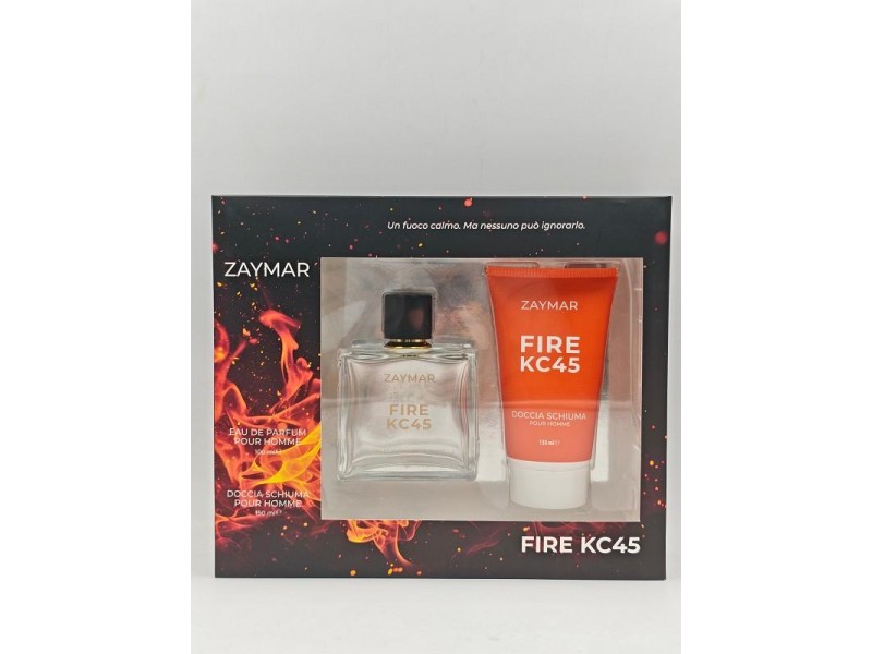 ZAYMAR COFFRET POUR HOMME FIRE KC45 EDP 100 ML + S/G 150 ML