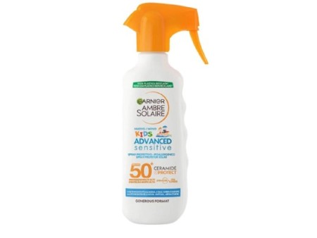 GARNIER AMBRE SOLAIRE KIDS ADVANCED SENSITIVE CERAMIDE 50+ 270ML SPRAY