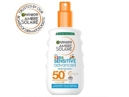 GARNIER AMBRE SOLAIRE KIDS ADVANCED SENSITIVE SPRAY SPF 50+ 150ML