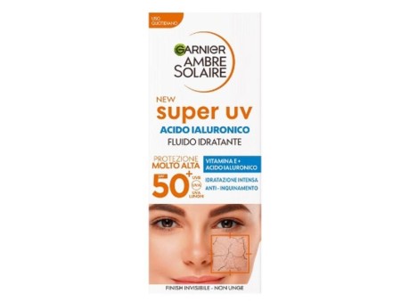 GARNIER AMBRE SOLAIRE SUPER UV FLUIDO IDRATANTE VISO SPF50+ 40 ML