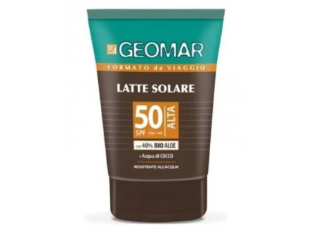 GEOMAR LATTE SOLARE SPF 50 CON BIO ALOE E ACQUA DI COCCO 100 ML