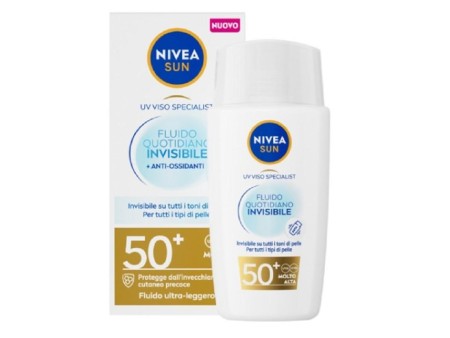 NIVEA SUN VISO FLUIDO QUOTIDIANO INVISIBILE SPF 50+ 40ML