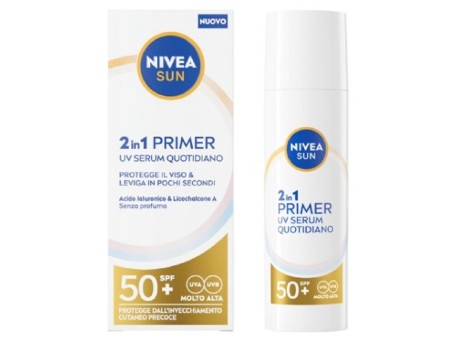 NIVEA SUN VISO PRIMER SIERO QUOTIDIANO 2IN1 SPF 50+ 40ML