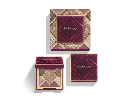 BELLAOGGI PALETTE BURGUNDY SMALL 9 OMBRETTI