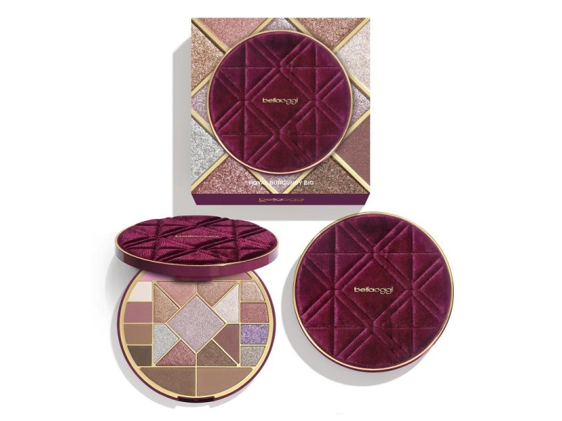 BELLAOGGI PALETTE ROYAL BURGUNDY BIG 16 OMBRETTI+2 TERRE+2 BLUSH+ILLUM