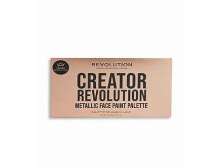 REVOLUTION CREATOR METALLIC FACE PAINT PALETTE 12PZ