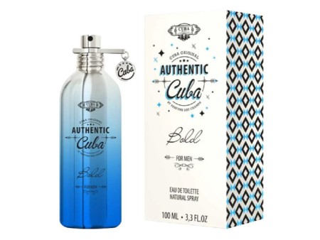 CUBA AUTHENTIC FOR MEN BOLD EDT 100 ML VAPO OGNI 6PZ TESTER OMAGGIO