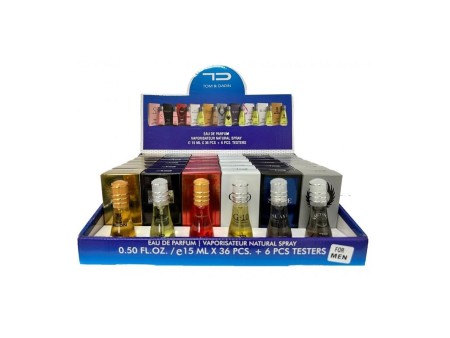 TOM & DARIN EXPO EDP 15 ML UOMO 36PZ + 6 TESTER