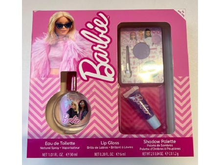 BARBIE COFFRET EDT 30 ML + LIP GLOSS + PALETTE