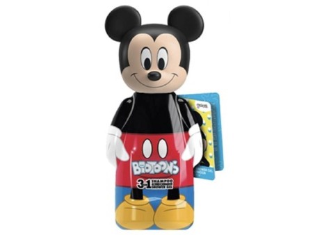 DISNEY MICKEY 3D BAGNOSCHIUMA/SHAMPOO 300 ML CON VENTOSA