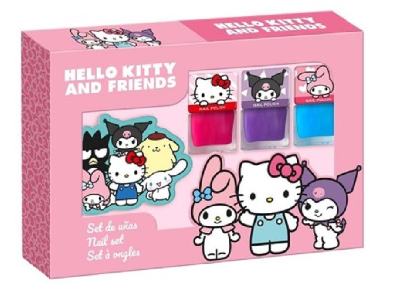 HELLO KITTY COFFRET 3 SMALTI + LIMA