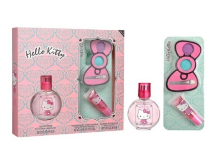 HELLO KITTY COFFRET EDT 30ML + LIP GLOSS + PALETTE OMBRETTI