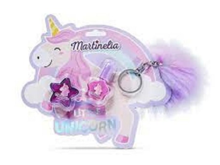 MARTINELIA COFFRET SMALTO + LUCIDALABBRA + PORTACHIAVE UNICORN