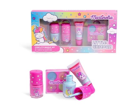 MARTINELIA LITTLE UNICORN COFFRET 2 SMALTI+PALETTE OMBRETTI+LIP GLOSS