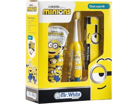 MINIONS COFFRET BASE LUMINOSA+SPAZZ ELETTRICO+DENTIFR 75ML+BICCHIERE