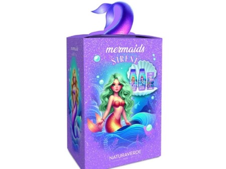 NATURAVERDE COFFRET SIRENE S/G 300ML+ SHAMPOO&BALSAMO 300ML+MOLLETTINE