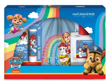 NATURAVERDE PAW PATROL COFFRET EDT 50ML + LIP BALM 5,7ML + ZAINETTO