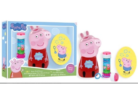 PEPPA PIG COFFRET S/G 400ML+SPUGNA+BOLLE DI SAPONE