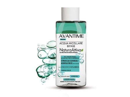 AVANTIME ACQUA MICELLARE BIFASE NATURA ATTIVA PAPAYA 400 ML