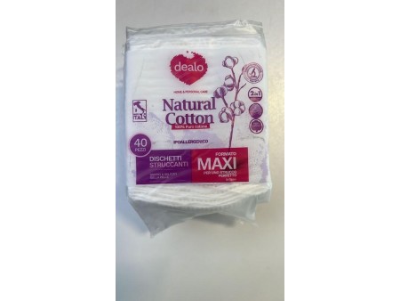 DEALO DISCHETTI STRUCCANTI QUADRATI MAXI XL 40PZ