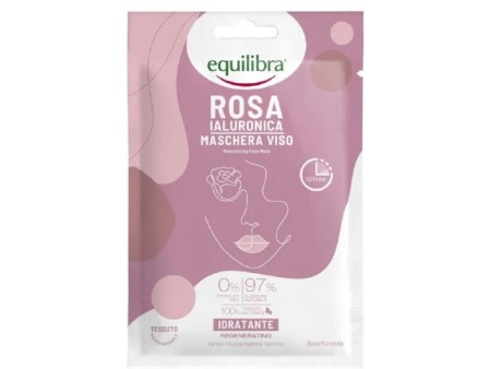 EQUILIBRA ROSA IALURONICA MASCHERA VISO OCCHI IDRATANTE