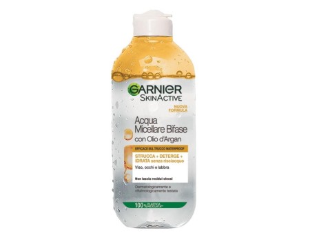 GARNIER ACQUA MICELLARE BIFASE CON OLIO ARGAN 100 ML