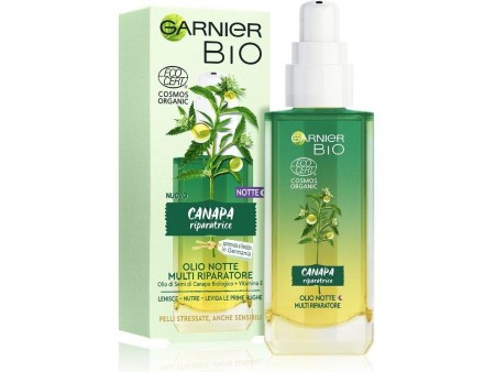 GARNIER BIO CANAPA RIPARATRICE OLIO ANTIRUGHE NOTTE DOSATORE 30ML