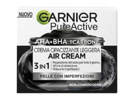 GARNIER PURE ACTIVE CREMA OPACIZZANTE LEGGERA CON CARBONE 50ML