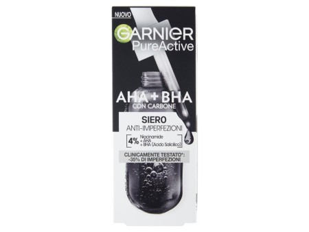GARNIER PURE ACTIVE SIERO IMPERFEZIONI AHA+BHA CARBONE 30ML