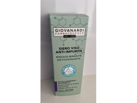 GIOVANARDI FARMACEUTICI PI SIERO VISO ANTI-IMPURITA' RIEQUIL DETES 30M