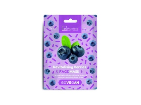 IDC INSTITUTE MASCHERA VISO IN TESSUTO RIVITALIZZANTE MIRTILLO