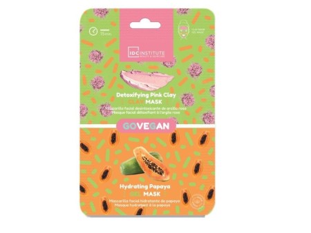IDC INSTITUTE SKINCARE ESSENTIALS MASCHERA DUO ARGILLA ROSA & PAPAYA
