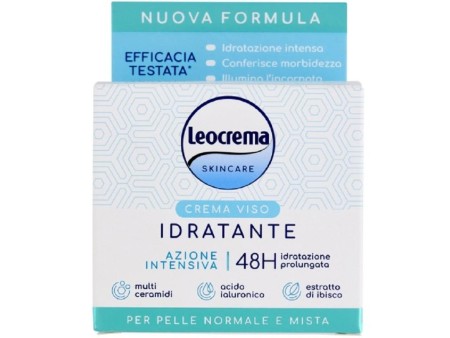 LEOCREMA CREMA VISO IDRATANTE PELLI NORMALI E MISTE 50 ML