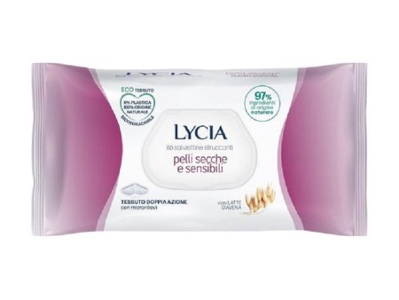 LYCIA SALVIETTINE STRUCCANTI PELLI SECCHE E SENSIBILI 60PZ