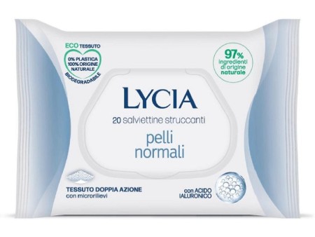 LYCIA SALVIETTINE STRUCCANTI PER PELLI NORMALI 20PZ