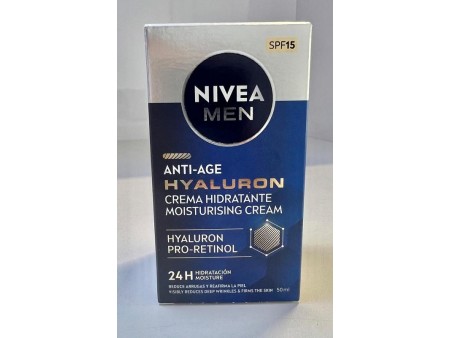 NIVEA MEN ANTI-AGE HYALURON CREMA IDRATANTE SPF15 50 ML