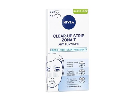 NIVEA VISAGE CLEAR-UP STRIP ZONA T PUNTI NERI 6 CEROTTI