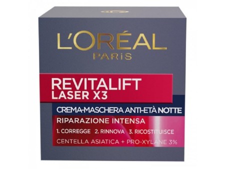 OREAL REVITALIFT LASER X3 CREMA-MASCHERA ANTI-ETA NOTTE 50ML
