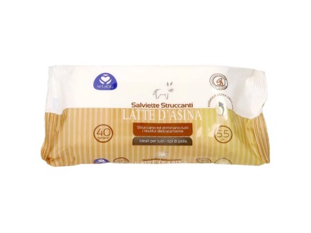 SETABLU SALVIETTE STRUCCANTI LATTE ASINA DA 25PZ