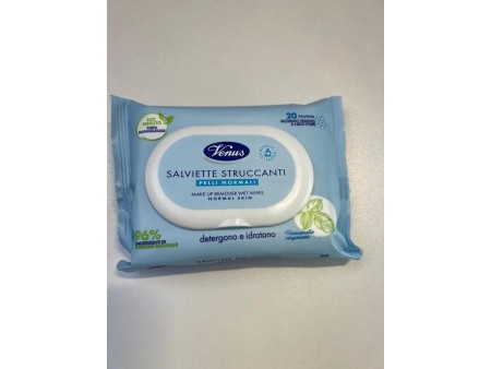 VENUS SALVIETTE STRUCCANTI PELLI NORMALI 20PZ