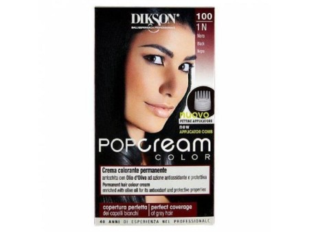 DIKSON POP CREAM CREMA COLORANTE PERMANENTE NERO 100 1N