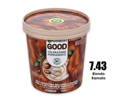 GARNIER GOOD COLORAZIONE PERMANENTE 7,43 BIONDO RAMATO