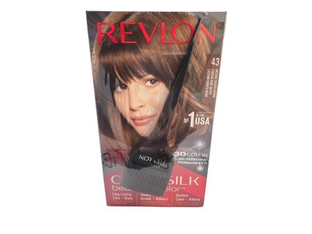 REVLON COLORSILK KERATIN 43 CASTANO DORATO MEDIO + PENNELLO