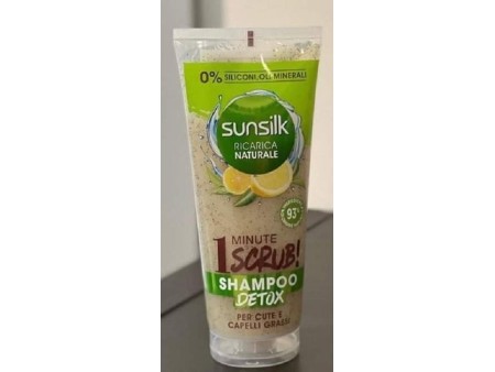 SUNSILK 1 MINUTE SHAMPOO DETOX SCRUB PER CUTE E CAPELLI GRASSE