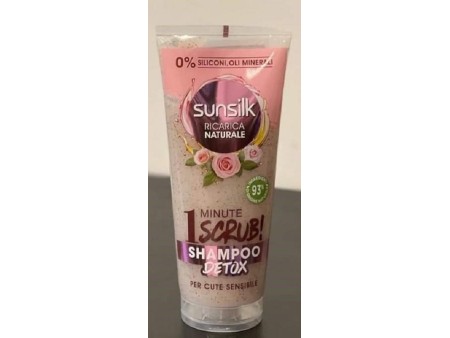 SUNSILK 1 MINUTE SHAMPOO DETOX SCRUB PER CUTE SENSIBILE